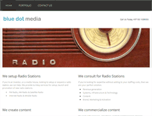 Tablet Screenshot of blue-dot-media.com